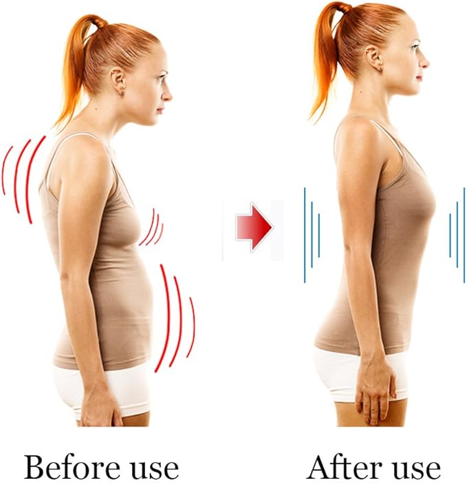 Thoracic Back Brace Posture Corrector- Magnetic Lumbar Back Support Belt-Back Pain Relief, Improve Thoracic Kyphosis, for Lower and Upper Back Pain Men & Women (Black, Medium)