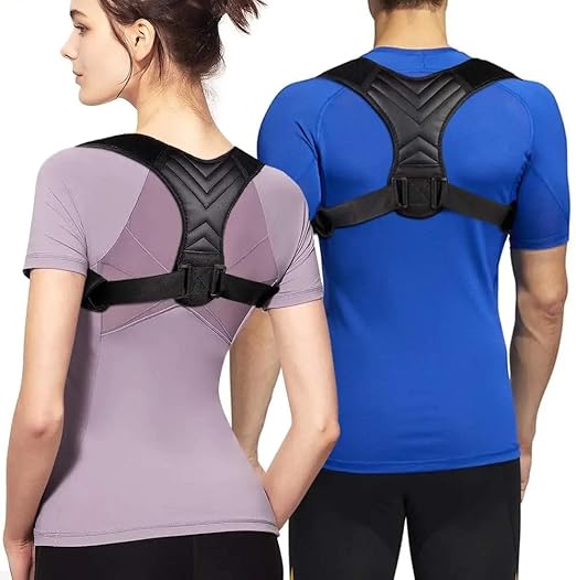 Comfortable Posture Corrector for Men, Women and Teenagers, adjustable, breathable corrector with Elastic Support Upper Back Brace, Shoulder, Lumbar Support Belt-Corset, Fits Discreetly Under Clothing.