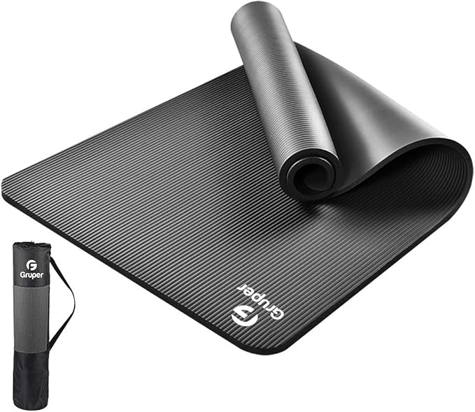 Thick Yoga Mat Non Slip, Large Size 72" L x 32" W x 0.6" TH, Premium Exercise & Fitness Mat with Carrying Strap and Bag, Workout Mats for Home