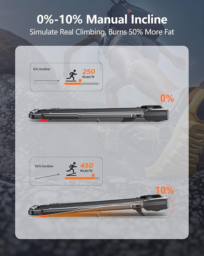 3 in 1 Under Desk Treadmill with 10% Incline, Walking Pad Treadmill with Removable Desk Workstation, Adjustable Height for Different Need, Foldable for Home Small Office