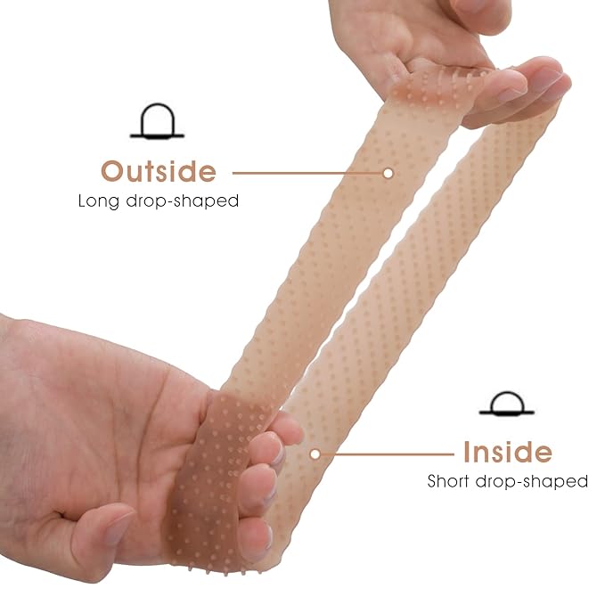 Molain Silicone Wig Grip Band 4Pcs Adjustable Wig Fix Headband Non-slip Elastic Wig Gripper Women Men Wig Bands Sweat-proof Hold Wig Cap Hairband