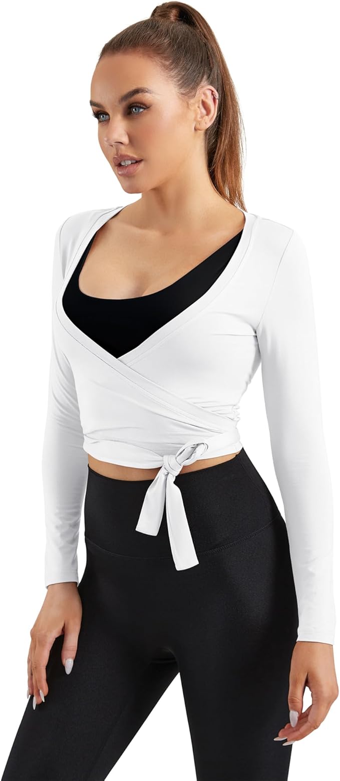 Women Tie Front Shrug Long Sleeve Bolero Cardigan Lightweight Casual Tops