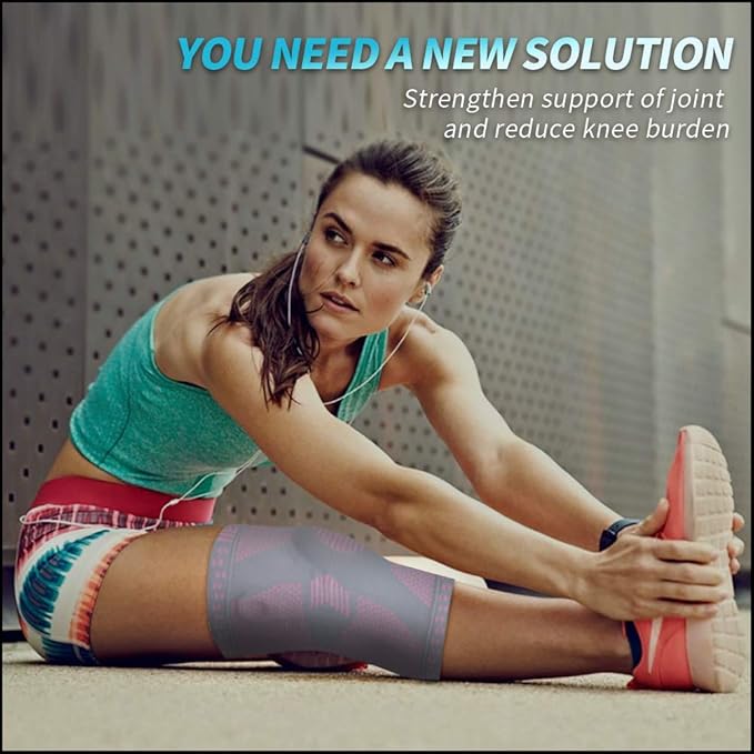 NEENCA Knee Brace for Women & Men, Medical Knee Support with Patella Pad & Side Stabilizers, Knee Compression Sleeve for Knee Pain, Meniscus Tear, ACL, Joint Pain, Runner, Workout - FSA/HSA Eligible