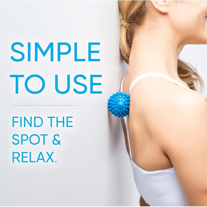 Dr. Cohen’s Heatable Deep Tissue Massage Ball Mini - acuBall Trigger Point Massage Therapy for Myofascial Release - Spiky Foot Massager Ball - Back Massager Ball for Targeted Pain Relief (Pack of 2)