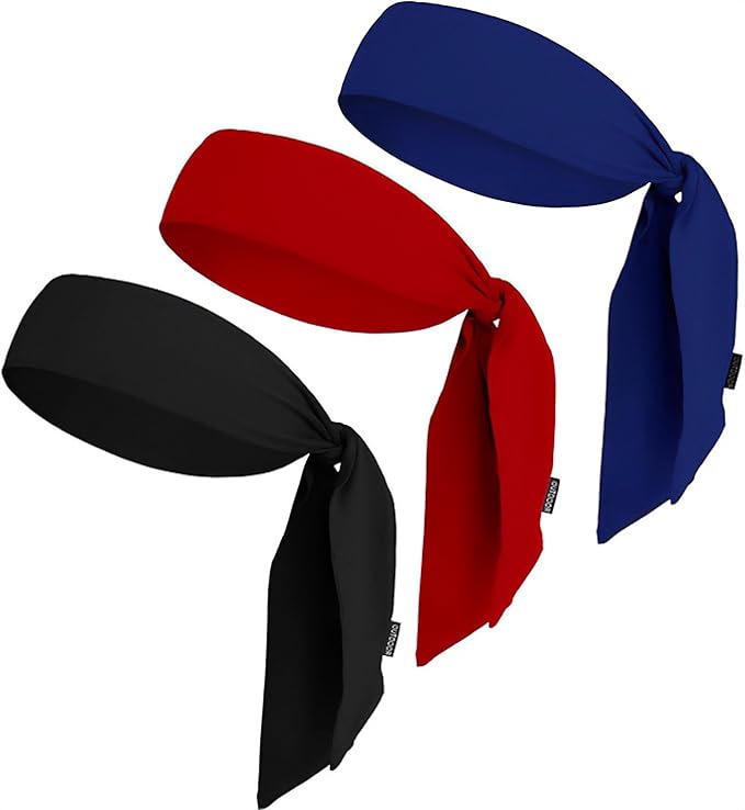 Tie Headband for Women & Men - Ninja Headbands, Head Tie for Running, Basketball, Football & Athletics,Cooling Headband