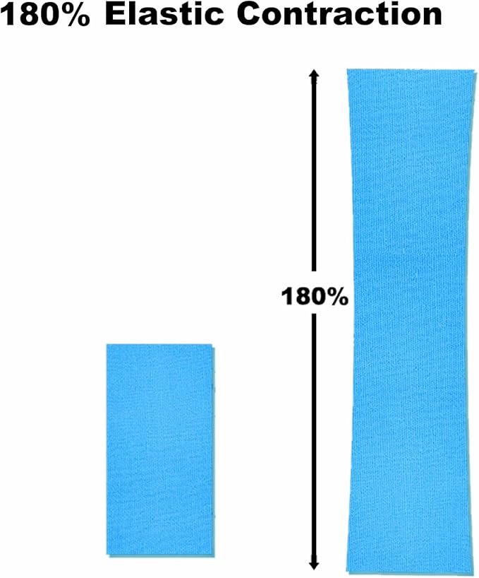 Kinesiology Tape 4 Rolls, Original Cotton Elastic Premium Athletic Tape,16.4 ft Uncut Tape,Hypoallergenic and Waterproof for Muscle Pain Relief and Joint Support