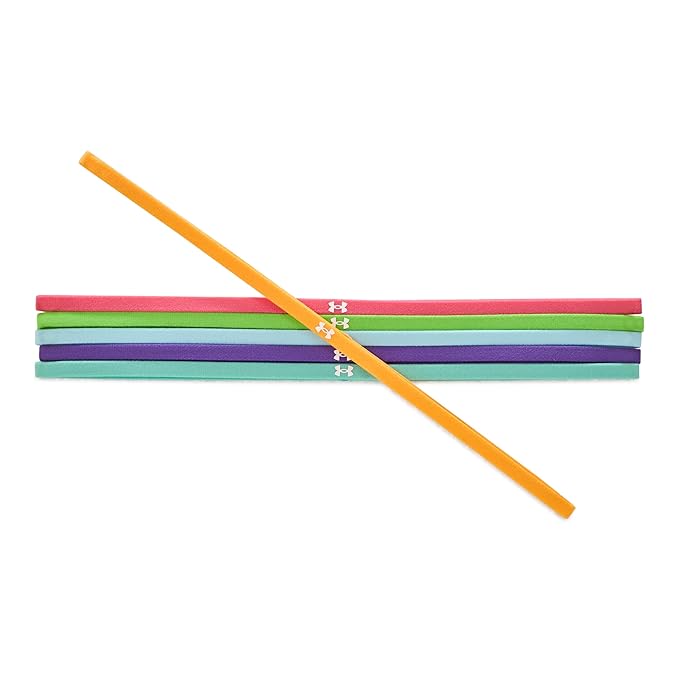 Under Armour Womens Mini Elastics 6 Pack, (695) Aero Pink / / White, One Size Fits Most