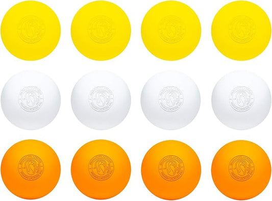 Signature Lacrosse Ball Set - Packs of 2, 4, 8, 12, and 120 - No Chemical Smell Massage Balls, Myofascial Release Tools, Back Roller, Muscle Knot Remover