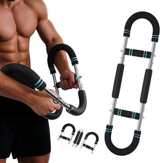 Twister Arm Trainer for Men, Adjustable Chest Shoulder Workout Equipment, Detachable Forearm Exercise Strengthener Fitness Equipment for Home Gym