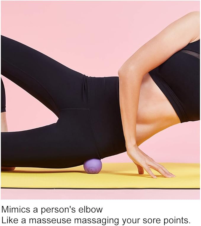 Massage Lacrosse Balls for Myofascial Release, SGS Certification, Massage Deep Tissue for Back and Shoulder, Trigger Point Therapy, Muscle Knots, Relieving Muscle Pain, Yoga Ball for Feet