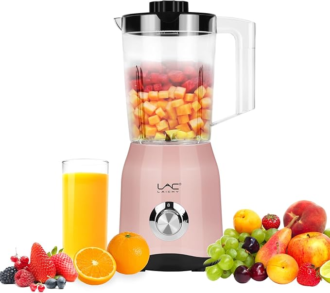 Blender for Smoothies,Personal Blender and Grinder Combo for Kitchen with a 54oz Portable Smoothie Cups,Shakes,Juices,Frozen Drinks and a 12oz Coffee Cup with Seal Cover for Coffee Beans(Pink)