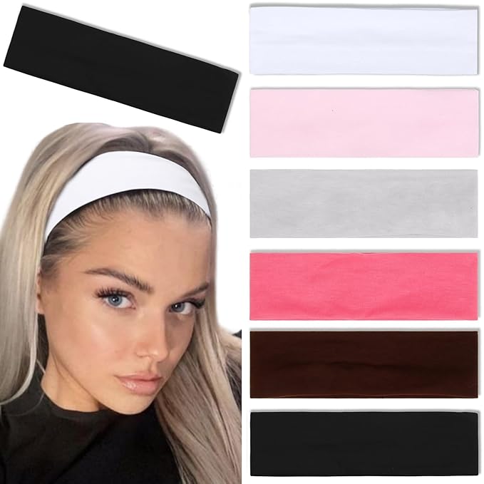 Tobeffect Headbands for Women Non Slip Trendy Womens Headbands Elastic Hair Bands for Women's Hair 7PCS