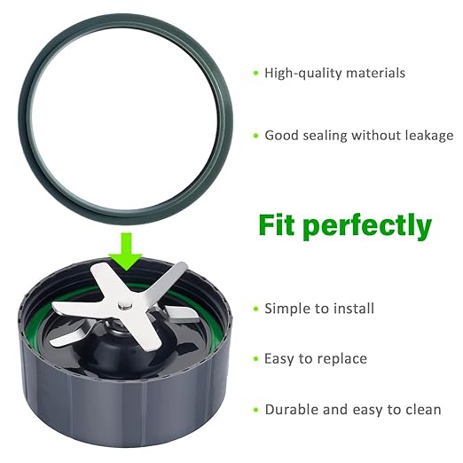 Blender Gasket Replacement Parts,Rubber O Ring Replacement for Nutribullet Blender 900W & 600W Series, Gaskets Replacement Seal Rings Gaskets Part for Nutribullet Blade (3pcs)