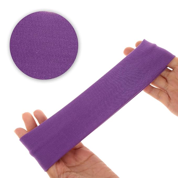 DERAYEE Women Yoga Hair Bands, 12 Colors Soft Elastic Headbands for Sport Workout Head wrap accessories