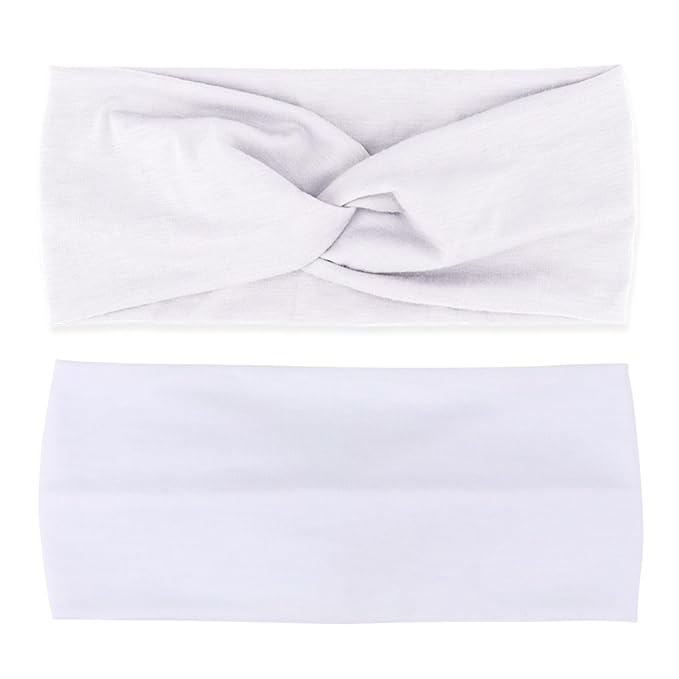 DRESHOW Headbands for Women Girls Vintage Headband Knotted Headwraps Criss Cross Hair Bands Accessories