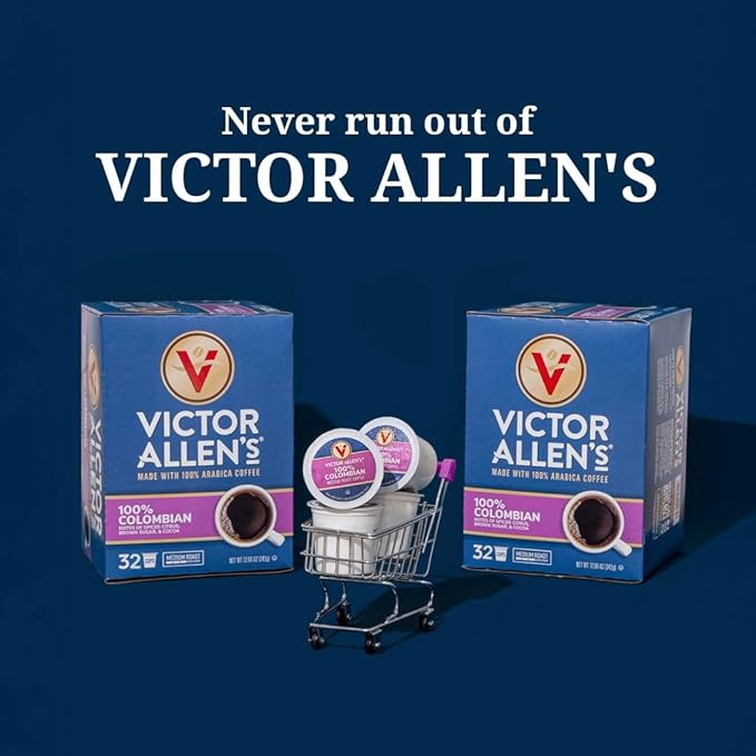 Victor Allen's Coffee Seattle Dark, Dark Roast, 80 Count, Single Serve Coffee Pods for Keurig K-Cup Brewers