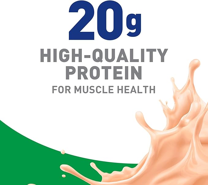 BOOST High Protein with Fiber Ready to Drink Complete Nutritional Drink, Creamy Strawberry, 8 fl oz Bottle, 24 Pack