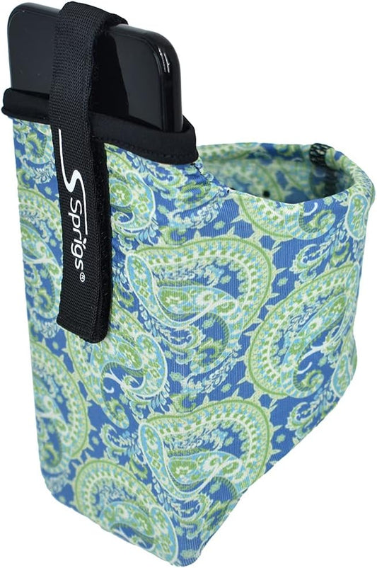 Sprigs Phone Armband Sleeve for iPhone 14, 13, 12, 11, X Galaxy Z, S22, S21, S20 Google Pixel 7, 6, 5. The Lightest & Most Comfortable Running Armband, Stretches to Fit All Phones with Case for Women & Men