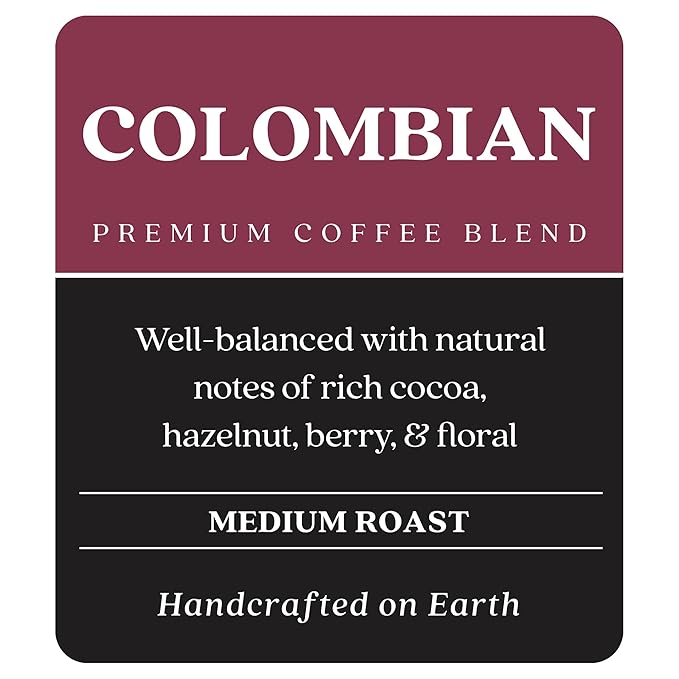 Copper Moon Medium Roast Whole Bean Coffee, Colombian Blend, 5 Lb