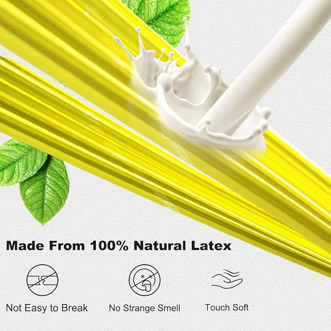 Resistance Bands, Elastic Exercise Bands for Working Out, Physical Therapy, Recovery, Yoga, Pilates, Strength Training