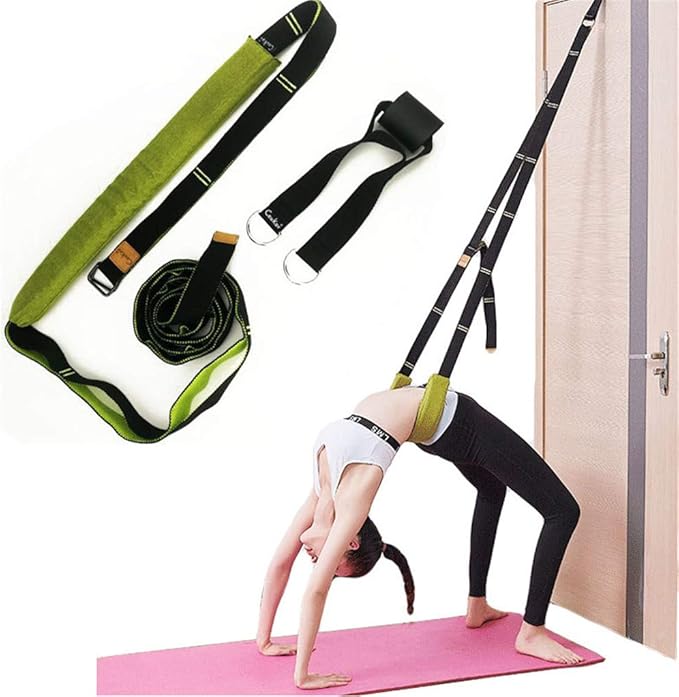 Back bend Assist Trainer - Improve Back and Waist Flexibility, Door Flexibility Stretching Strap, Home equipment for Ballet, Dance, Yoga, Gymnastics, Cheerleading, Splits