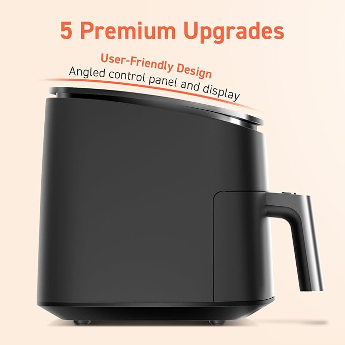 COSORI Air Fryer 9-in-1, Compact & Large 6-Qt, Fast Turbo Modes, 90โ450ยฐF Precise Heat for Even Results, Up to 95% Less Oil*, Roast, Bake, Dry, Reheat, Frozen, Broil, Proof, 120V, TurboBlaze, Ceramic