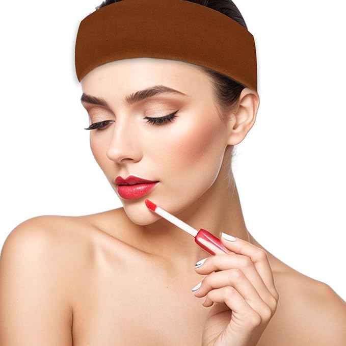 Yoga Headbands for Women, Non Slip Elastic Sweat Hairbands, Solid Color Head Accessories Headscarves Hair Hoop, Sweat-absorbing Hairbands for Sports, Fitness, Running