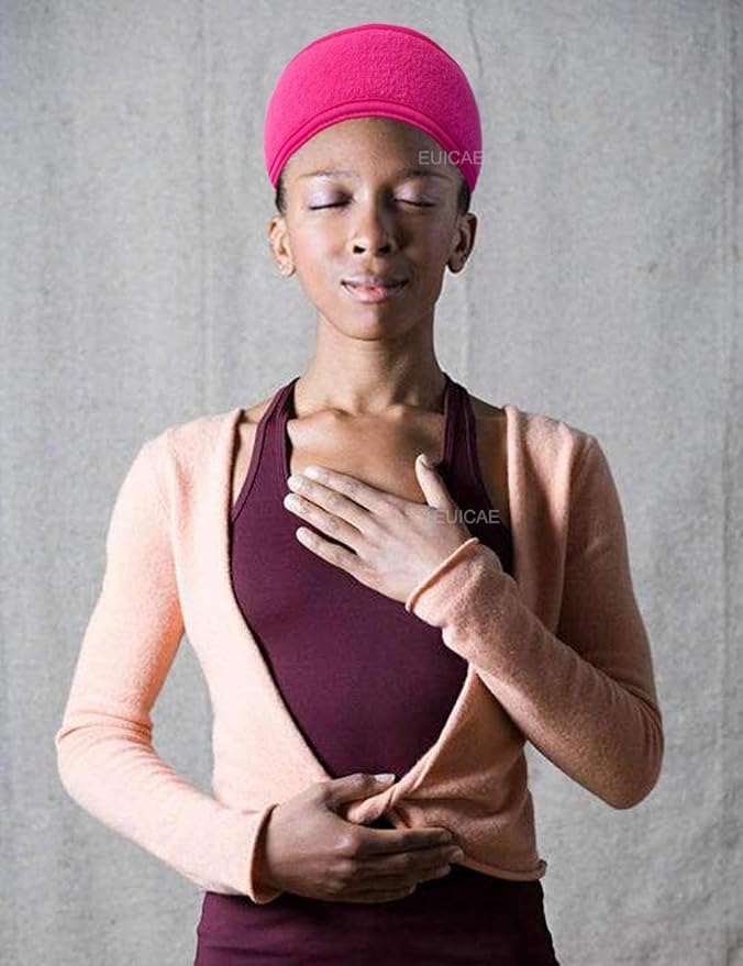 EUICAE Hairband, Pack of 6 - Hot Pink Spa Headband, Adjustable Size, Soft Terry Cloth, Washer & Dryer Friendly, Makeup, Sport, Hair Care, Salon, Gym, Yoga, Dance, Adults