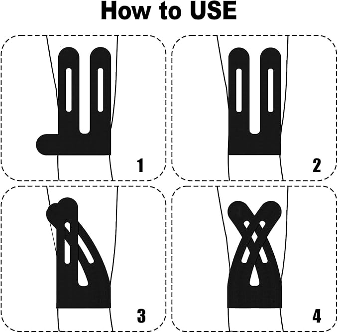 Precut Kinesiology Tape for Knees,15-30 Pcs – Elastic Knee Support & Stability, Pain Relief – Waterproof, Breathable, Hypoallergenic Athletic Tape