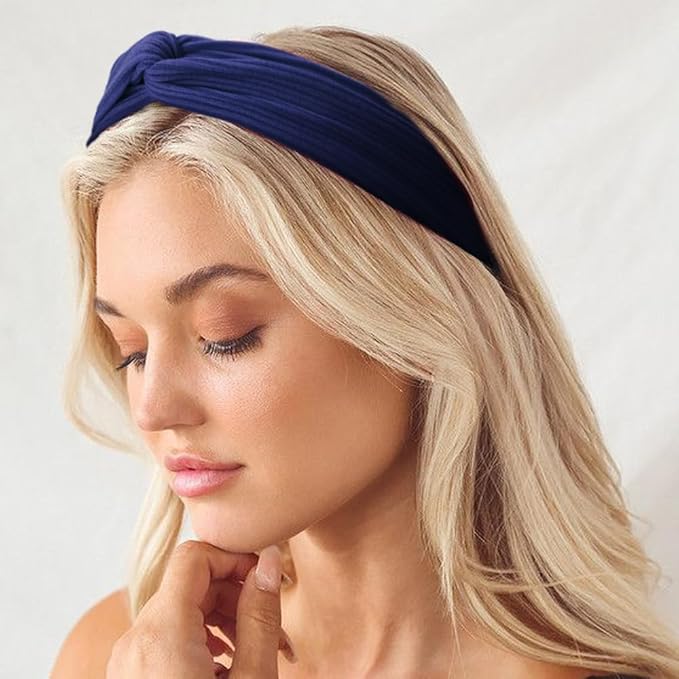 DRESHOW 8 Pack Headbands for Women Criss Cross Vintage Head Wrap Boho Headband Twisted Elastic Hair Accessories