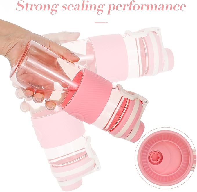 Shaker Bottle - 650ml/23oz, Durable & Leak-Proof, Perfect for Super Creamy Fitness Protein Shakes - Pink