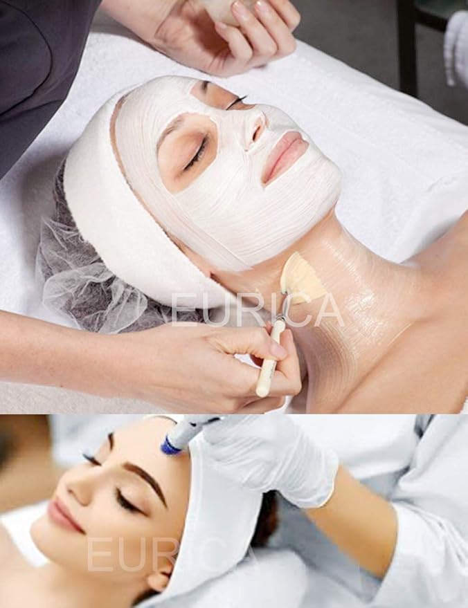 EUICAE Spa Headband Sweat Towel Wrap Non-Slip Stretchable Washable for Face Wash, Facial Treatment, Sports (White 5pcs)