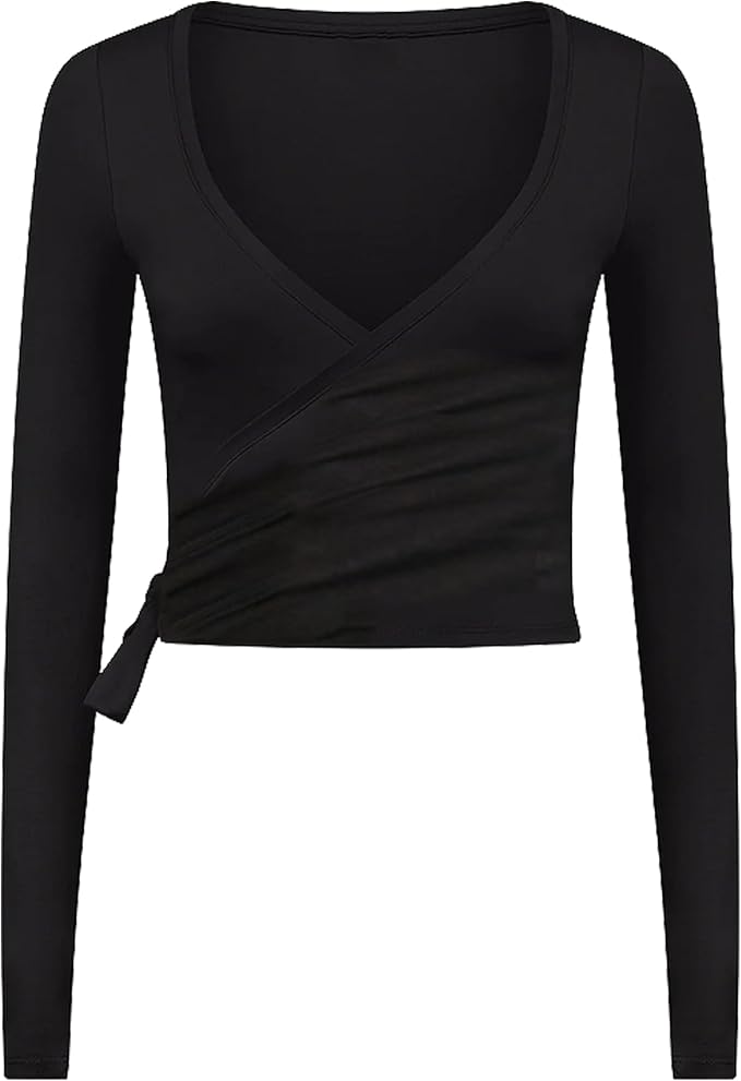 Women Tie Front Shrug Long Sleeve Bolero Cardigan Lightweight Casual Tops