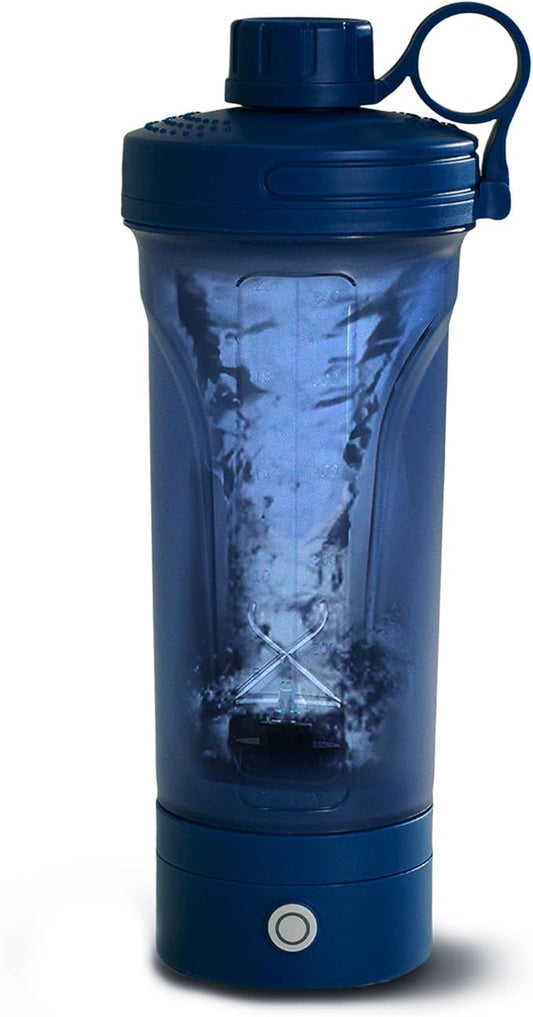 Electric Shaker Bottle, Portable Blender Protein Shaker, USB Rechargeable MixMate Blender For Protein Shakes Pre Workout Greens Coffee Pancake Mix Cocktail Cocktails (Moonlight Blue)