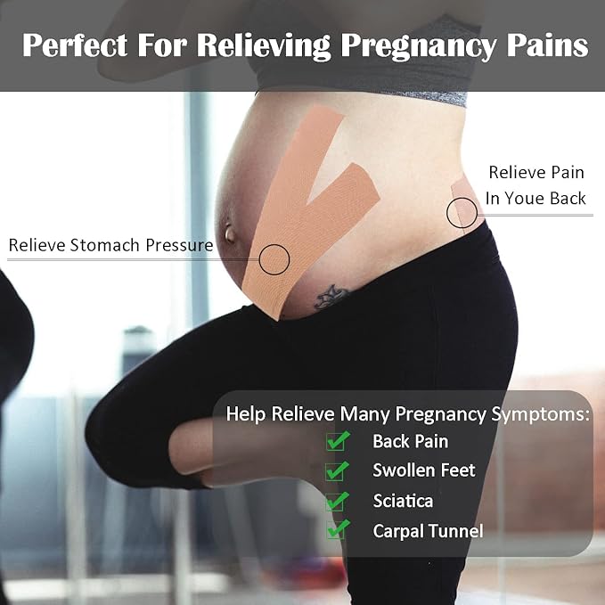 Kinesiology Tape (2 inchX16.4ft Per Roll) Waterproof Latex Free Athletic Tape for Knee, Joint, Muscle Protect - Elastic Therapeutic Sports Tape -Improve Blood Circulation, Swelling (Leopard)