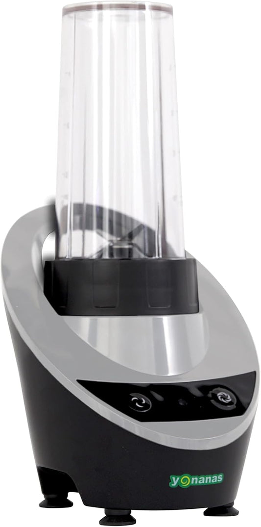 Yonanas Personal Blender with 13.5-Ounce Portable Cup and Drinking Lid for Shakes and Smoothies, BPA Free, 300-Watts, Gray