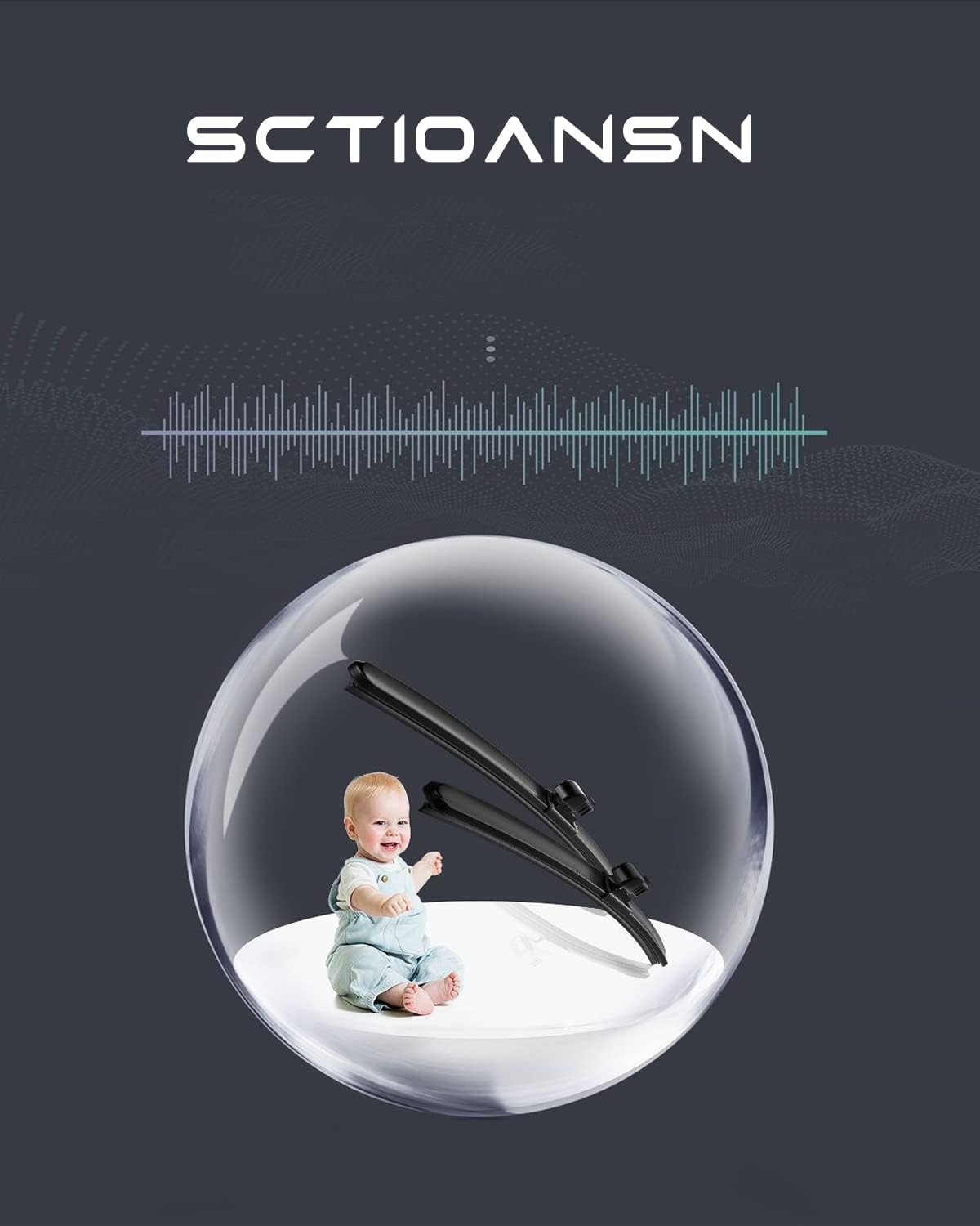 3Pcs Windshield Wipers Blades for Volkswagen Tiguan 2007-2017, Original Equipment Automotive Replacement Windshield Wiper Blades for My Car-24"/21"/13" (Pack of 3)