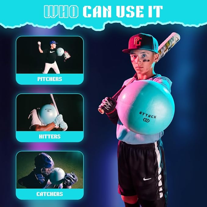 Connector Ball. 9in-13in. Reinforce Proper Arm Action and Stay Connected While Hitting, Pitching, and Catching. Perfect for Pilates and Core Work Training.