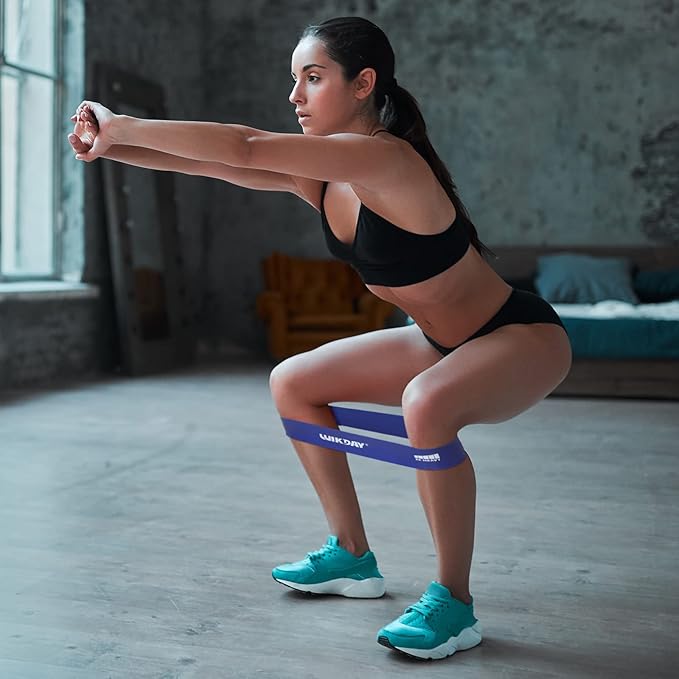 Resistance Bands for Working Out Exercise Loop Bands Workout Bands Set for Men Women Body Stretching, Crossfit Training, Home Workout, Physical Therapy, Booty Legs, Set of 5