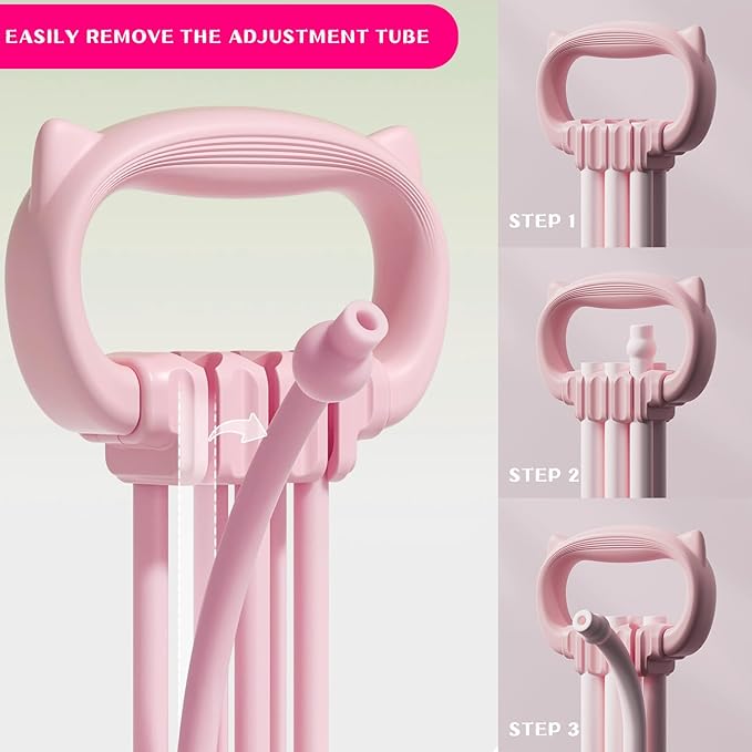 Resistance Bands with Handles, Single Resistance Bands, Exercise Bands with Comfortable Handles, Resistance Training, Physical Therapy, Home Workouts, Fitness, Pilates