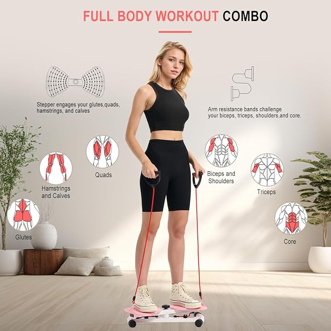 Waist Twister Ab Machine with 300 lbs Weight Capacity Anti-slip twist board Noiseless Home Gym Exercise Equipment for Women Men