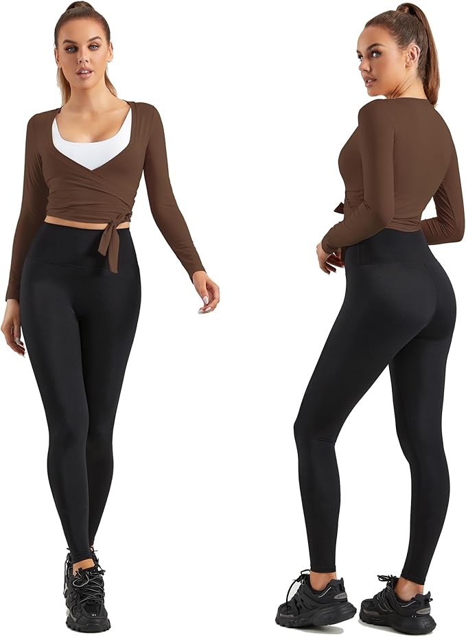 Women Tie Front Shrug Long Sleeve Bolero Cardigan Lightweight Casual Tops