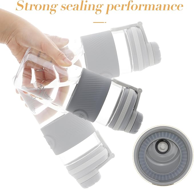 Shaker Bottle for Protein Mixes - Super Creamy Fitness Shakes, Durable, Leak-Proof Cups (Gray, 650ml/23oz)