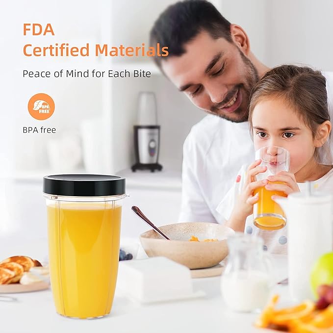 Personal Blender Shakes and Smoothies, 3D 6-leafs, 850W Portable Blender, One-Button Mixer, 2x17oz Personal Blender Bottle, BPA Free Kitchen, baby food, Grinding, Juice