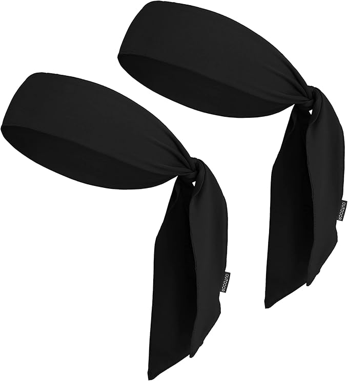 Tie Headband for Women & Men - Ninja Headbands, Head Tie for Running, Basketball, Football & Athletics,Cooling Headband