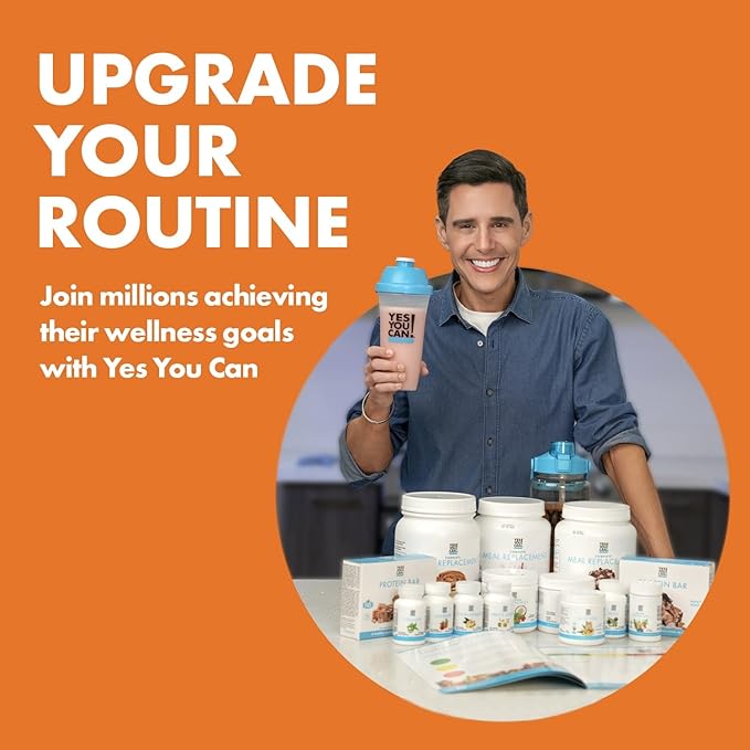 Yes You Can! Complete Meal Replacement - 15 Servings, 20g of Protein, 0g Added Sugars, 21 Vitamins and Minerals - All-in-One Nutritious Meal Replacement Shake (Dulce De Leche)