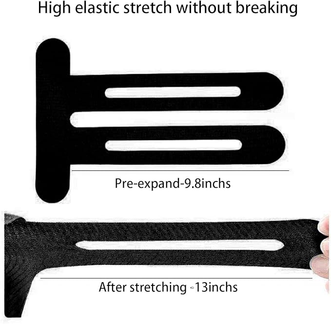 Precut Kinesiology Tape for Knees,15-30 Pcs – Elastic Knee Support & Stability, Pain Relief – Waterproof, Breathable, Hypoallergenic Athletic Tape