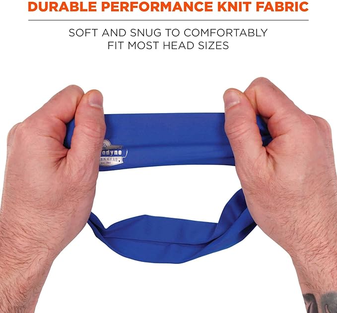 Ergodyne Chill-Its 6634 Cooling Headband, Sports Headbands for Men and Women, Moisture Wicking