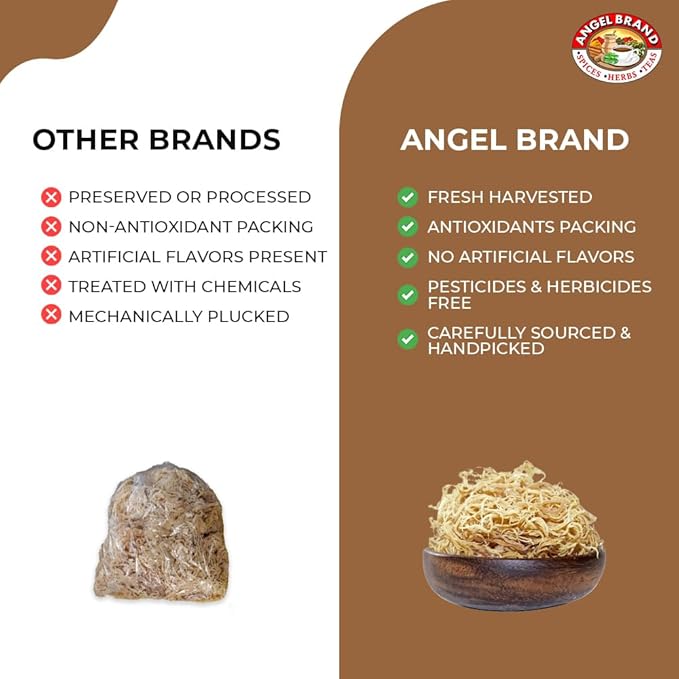 Angel Brand Irish Sea Moss 1 Lbs Pouch - Nutrient Rich Sea Vegetable Harvested from Pristine Ocean Waters - Enhance Wellness Journey with Irish Sea Moss Raw - Perfect for Smoothies & Soups