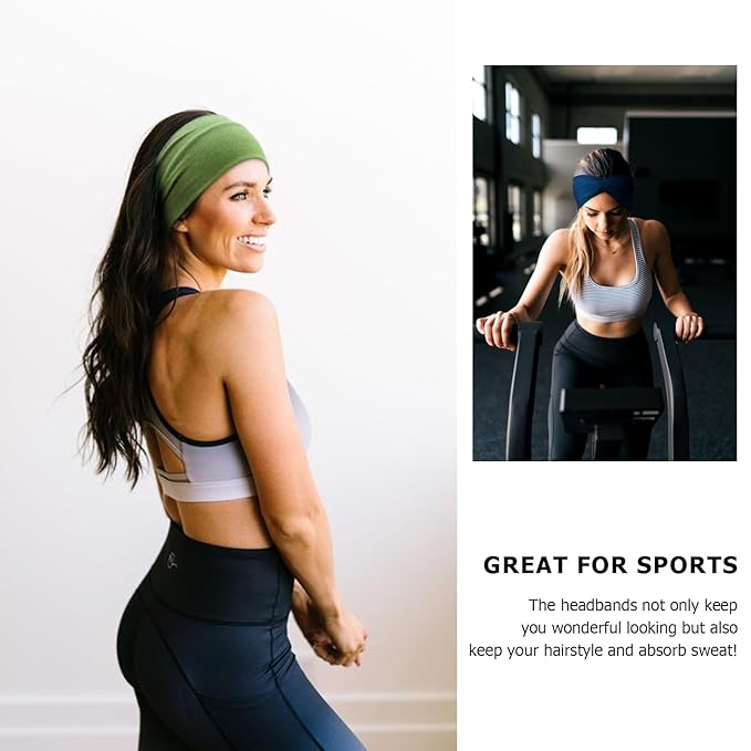 DRESHOW Headbands for Women Girls Vintage Headband Knotted Headwraps Criss Cross Hair Bands Accessories